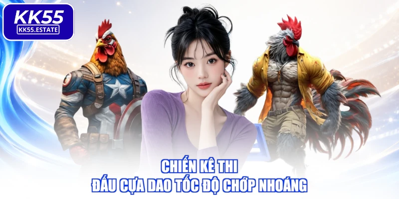 Chiến kê thi đấu cựa dao tốc độ chớp nhoáng