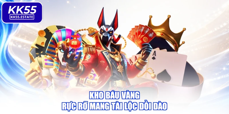 Kho báu vàng rực rỡ mang tài lộc dồi dào